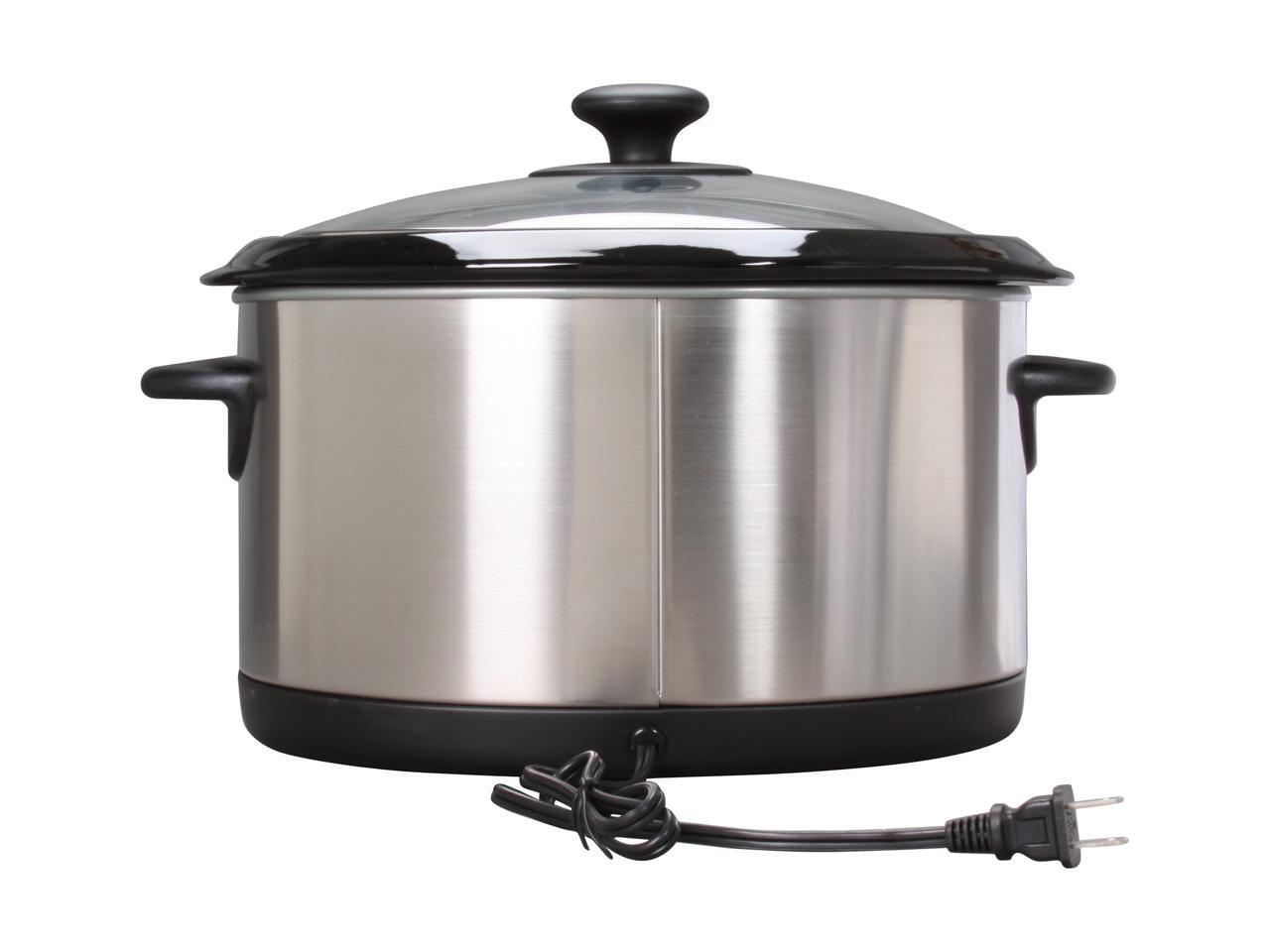 West Bend 84396 Stainless Steel Oval Electronic Crockery Cooker Newegg.ca