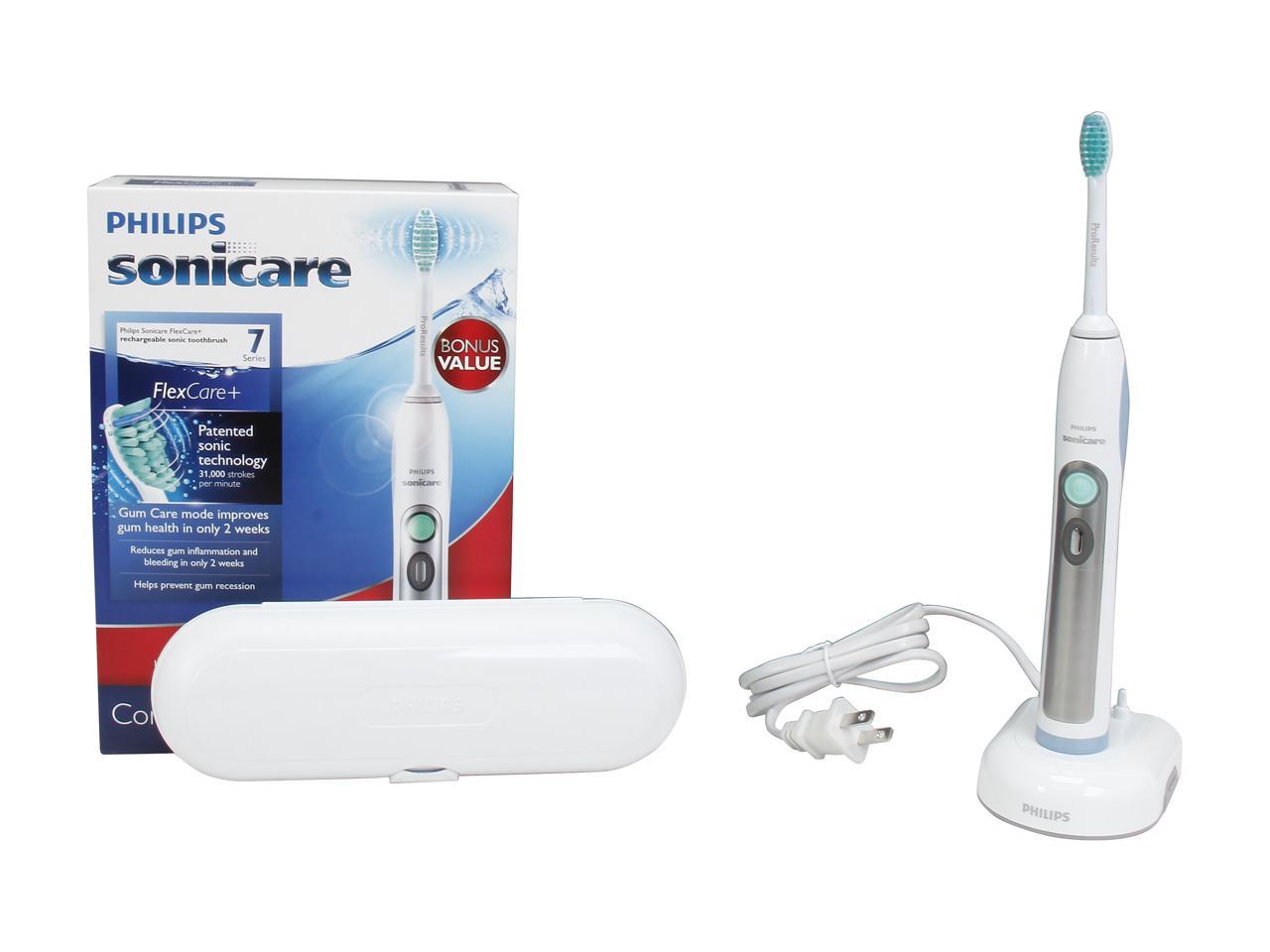 Philips Sonicare Hx692102 Flexcare Rechargeable Sonic Toothbrush 5 Modes 2 Brush Heads 1 