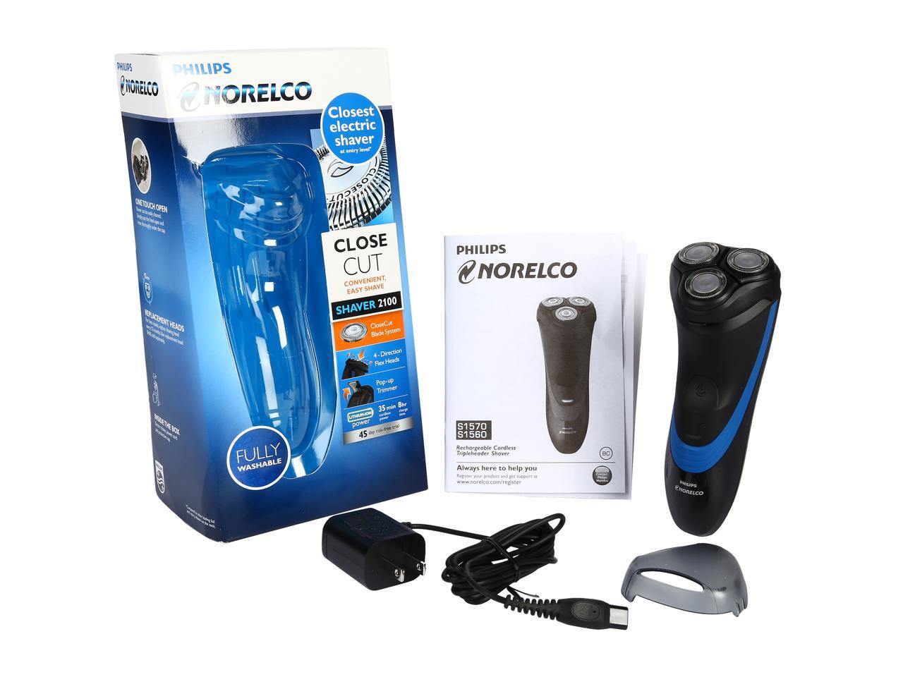 Philips Norelco S1560/81 2100 dry electric shaver, series 2000