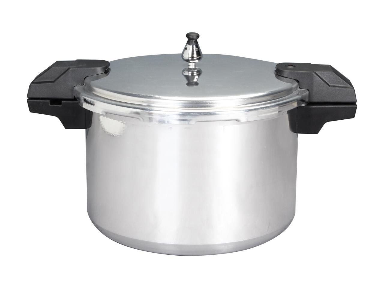 Mirro 92116 Polished Aluminum 5 / 10 / 15PSI Pressure Cooker / Canner