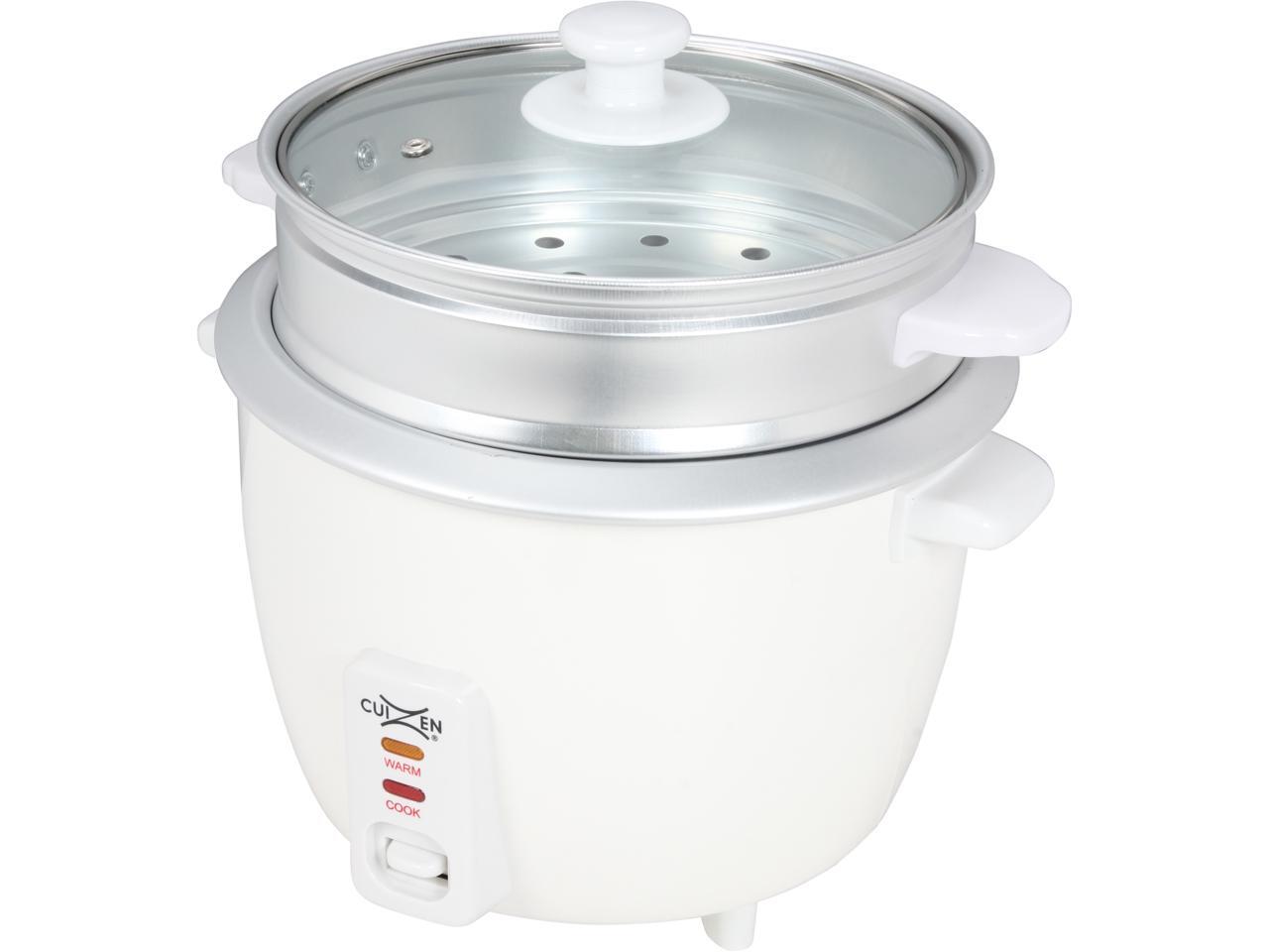 CuiZen CRC2016ST White 16Cup Rice Cooker with Steam Tray