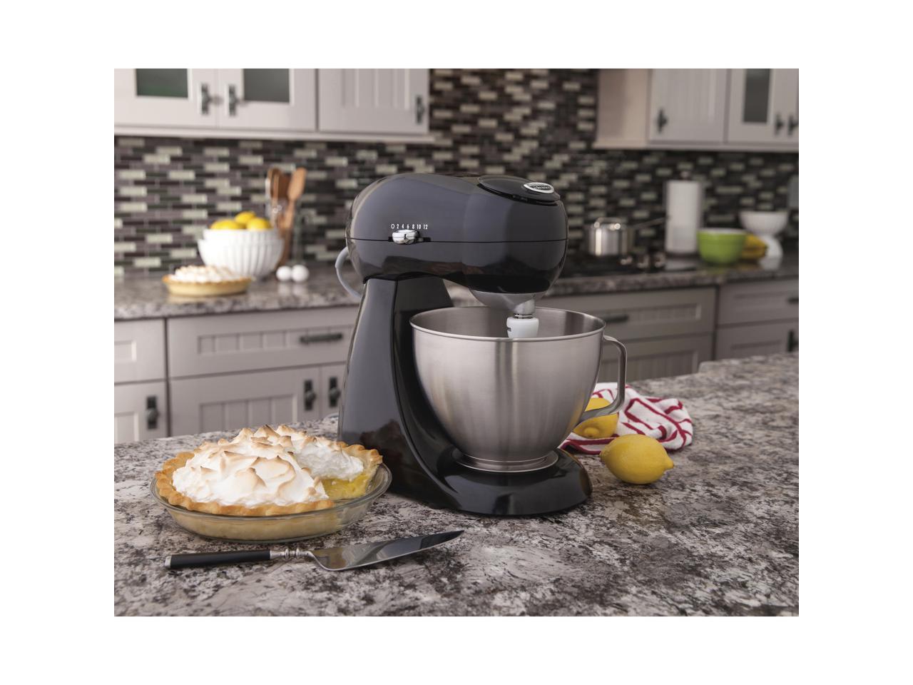 Hamilton Beach 63227 Eclectrics Licorice AllMetal Stand Mixer Black