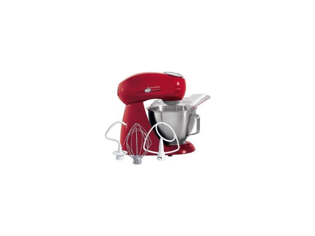 Hamilton Beach 63232H Eclectrics Carmine AllMetal Stand Mixer Red