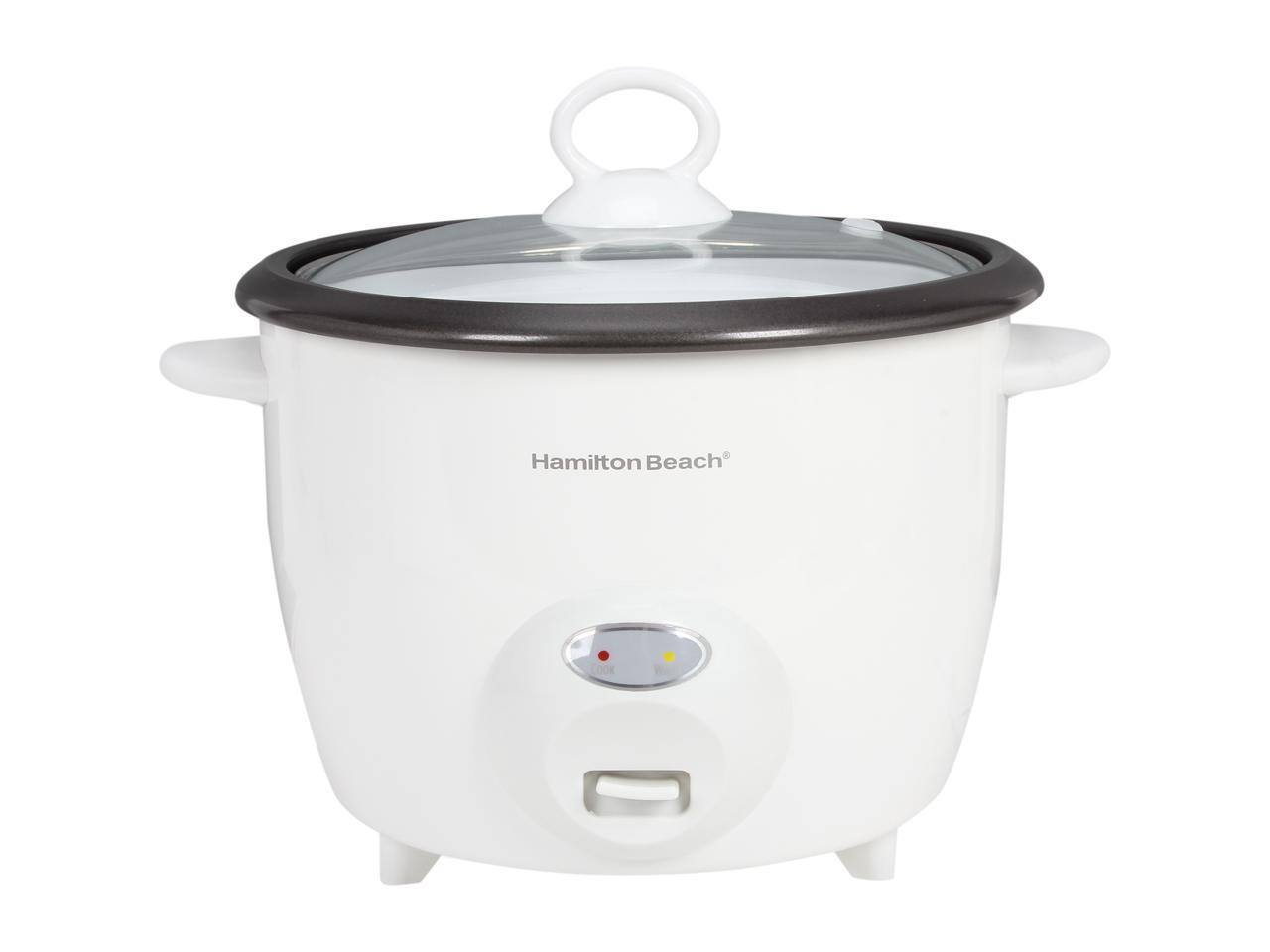Hamilton Beach 37532 White 10 Cups (Uncooked)/20 Cups (Cooked) Rice