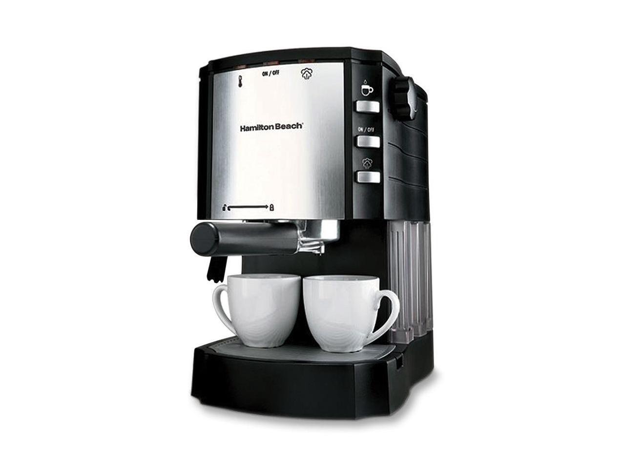 Hamilton Beach 40729 Cappuccino Plus Espresso Maker Silver/Black