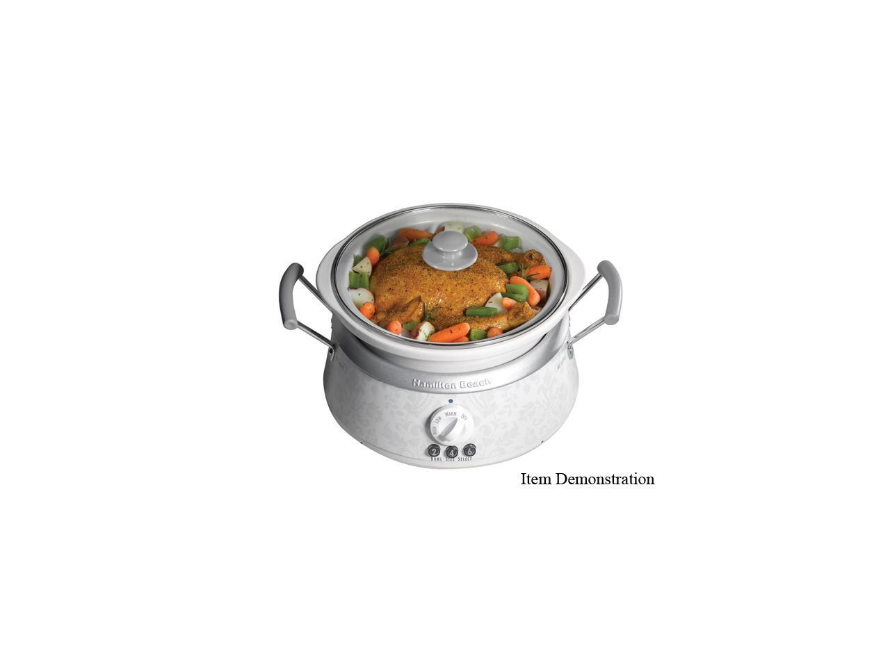 Hamilton Beach 33133HW White 3inOne Slow Cooker