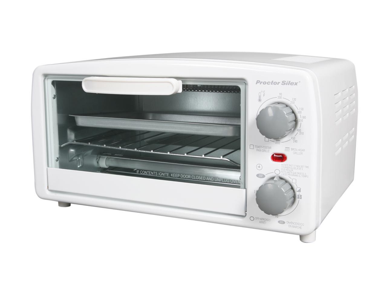 Proctor Silex 31116PS White Toaster Oven Broiler