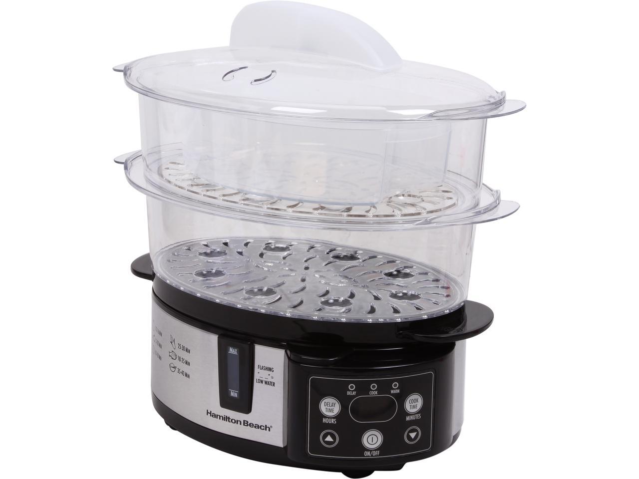 Hamilton Beach 37537 Digital TwoTier Food Steamer Newegg.ca