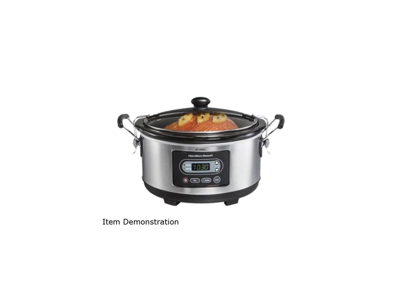 Hamilton Beach 33965 Stainless Steel Stay or Go 6 Qt. Programmable Slow