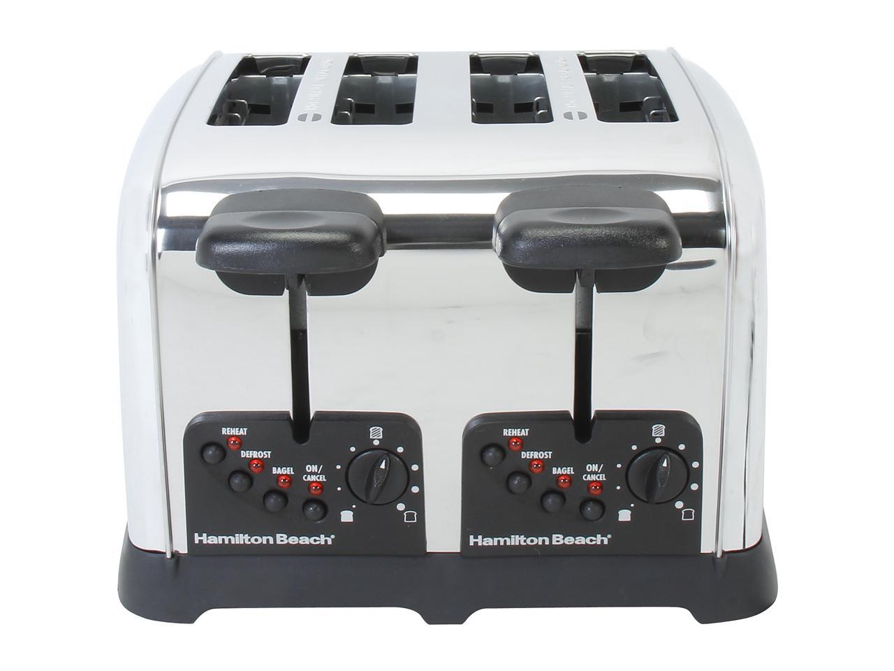 Hamilton Beach 24790 Stainless Steel Classic Chrome 4 Slice Toaster