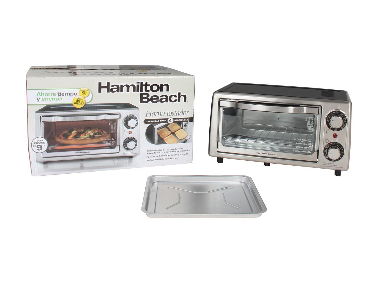 Hamilton Beach 31137 Stainless Steel 4 Slice Toaster Oven