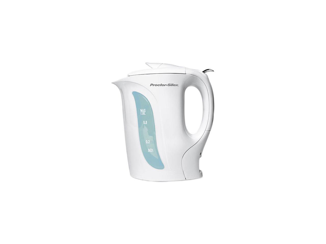 Proctor Silex K2070Y 1 Liter Electric Kettle, White