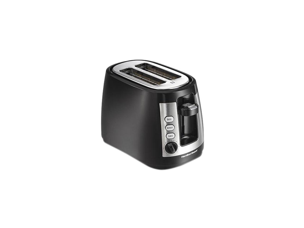 Hamilton Beach 22810 Black Warm Mode Toaster with Retractable Cord