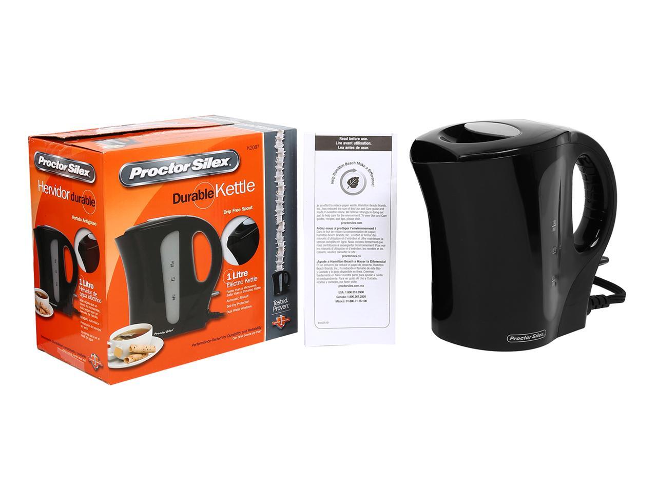 Proctor Silex K2087 1Liter Electric Kettle, Black Newegg.ca
