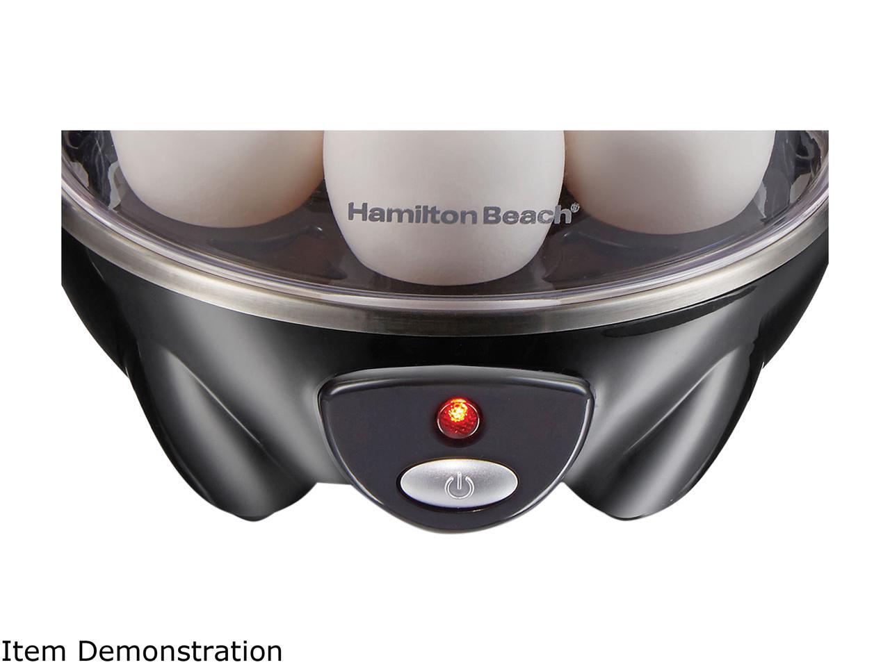 Hamilton Beach 25507 3in1 Egg Cooker with 7 Egg Capacity, Black