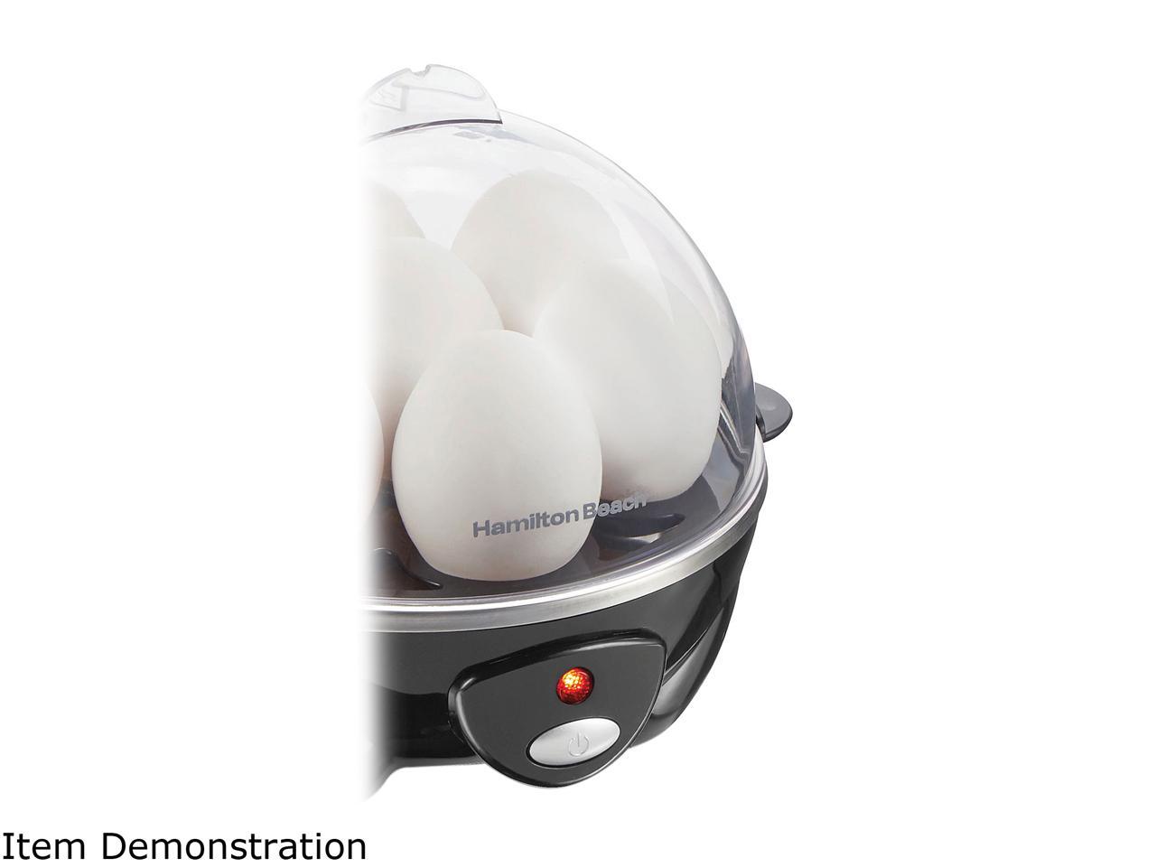 Hamilton Beach 25507 3in1 Egg Cooker with 7 Egg Capacity, Black