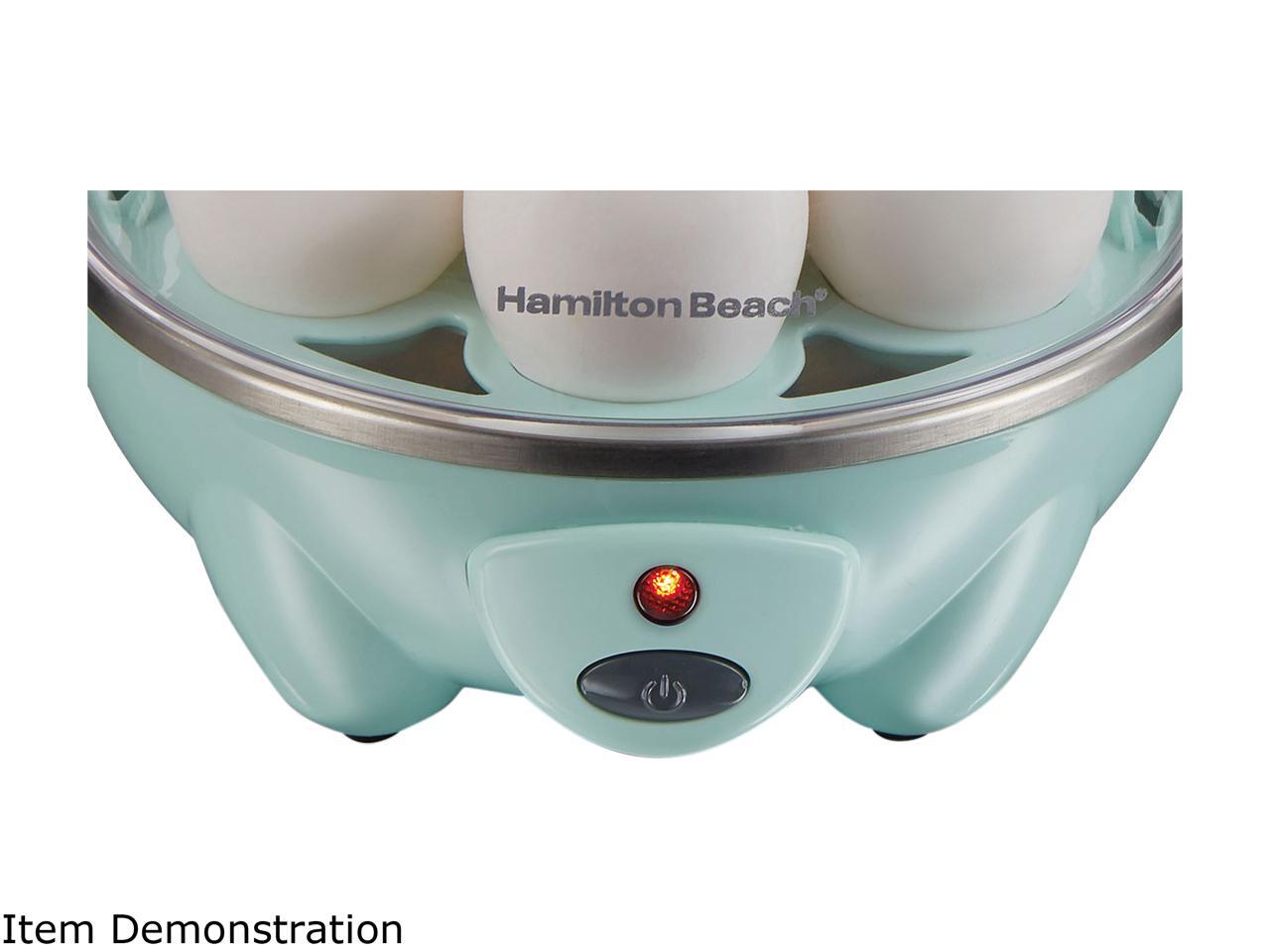 Hamilton Beach 25504 Teal 3in1 Egg Cooker with 7 Egg Capacity