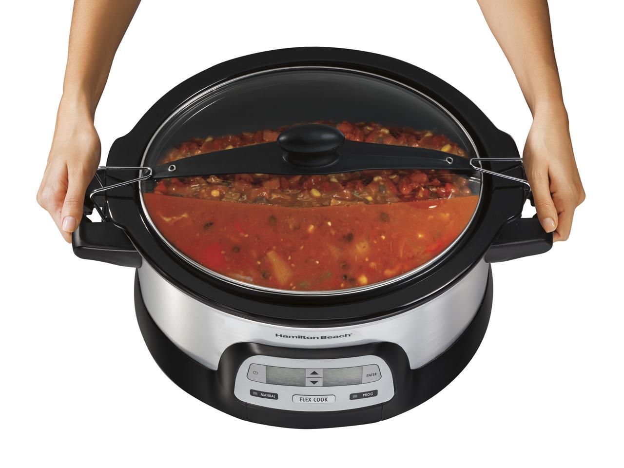 Hamilton Beach 33861 FlexCook 6 Qt. Stay or Go Slow Cooker