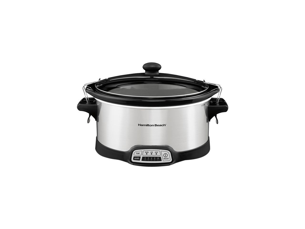 Hamilton Beach 33476 Stay or Go Programmable 7 Qt. Slow Cooker