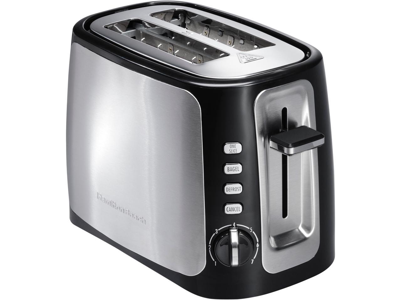 Hamilton Beach 22810 Warm Mode 2-Slice Toaster Black for sale online 