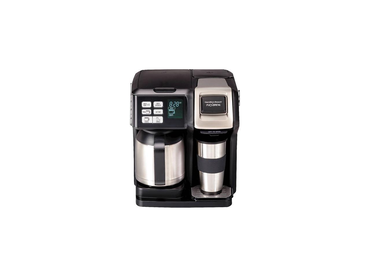 Hamilton Beach 49966 Black FlexBrew Trio Coffee Maker with Thermal