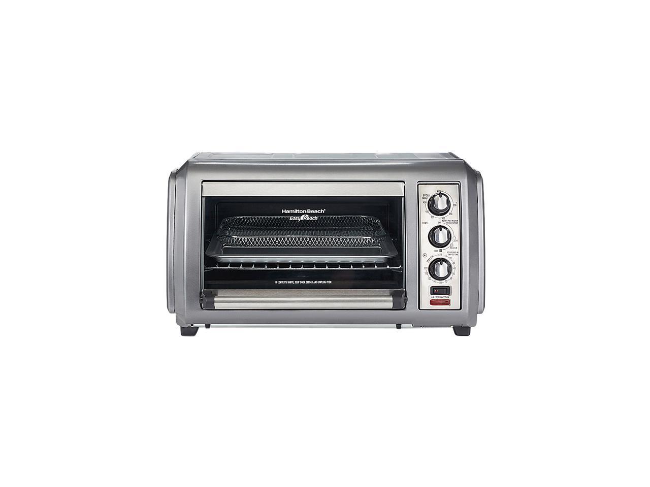 Hamilton Beach 31436 Stainless Steel SureCrisp 6 Slice Air Fryer Countertop Toaster Oven with