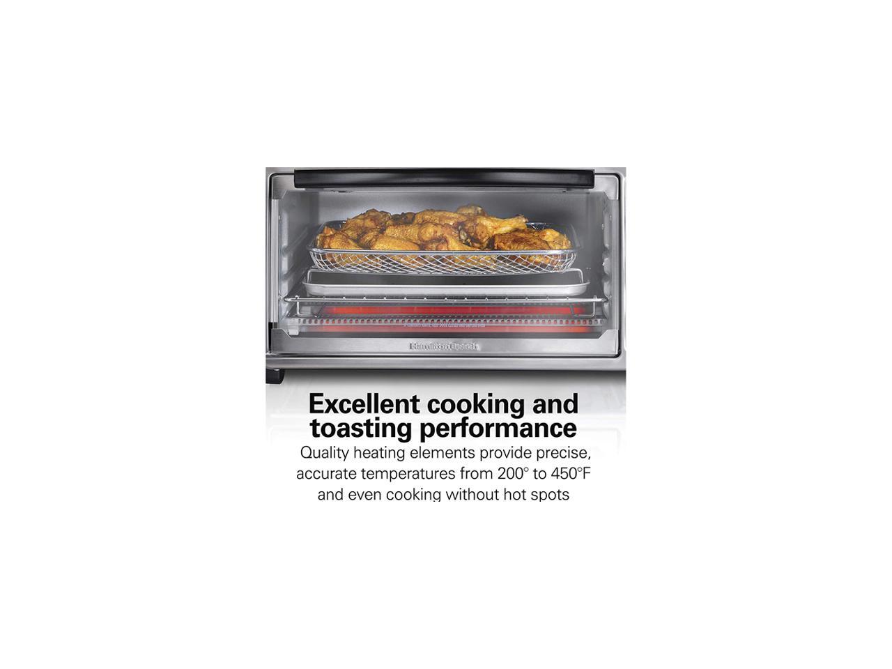 Hamilton Beach 31413 Stainless Steel SureCrisp Air Fryer Toaster Oven, Stainless Steel
