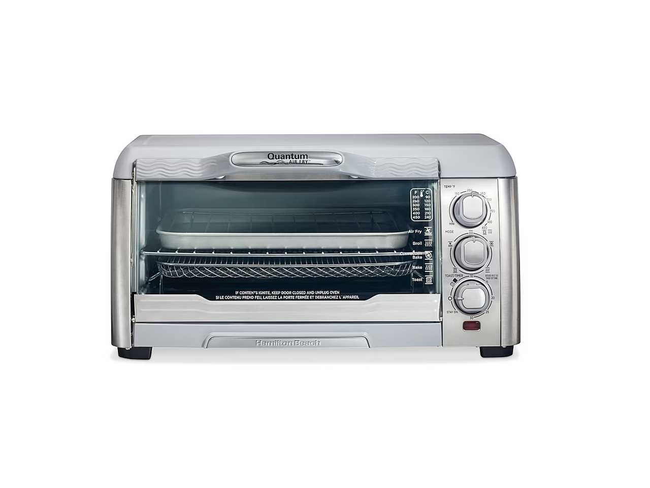 Hamilton Beach 31350 White Air Fryer Toaster Oven with Quantum Air Fry