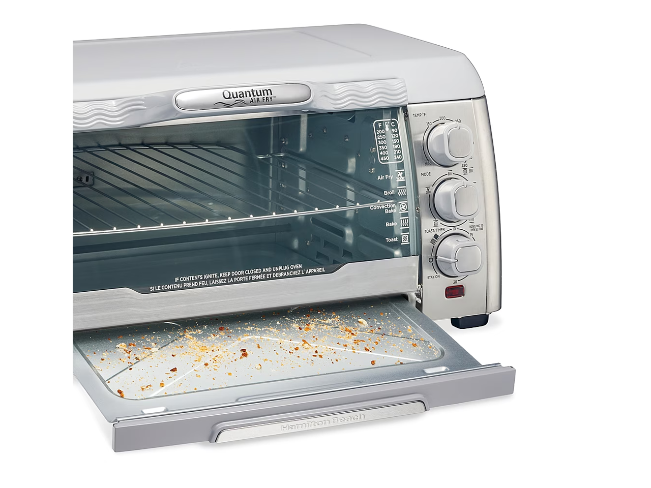 Hamilton Beach 31350 White Air Fryer Toaster Oven with Quantum Air Fry