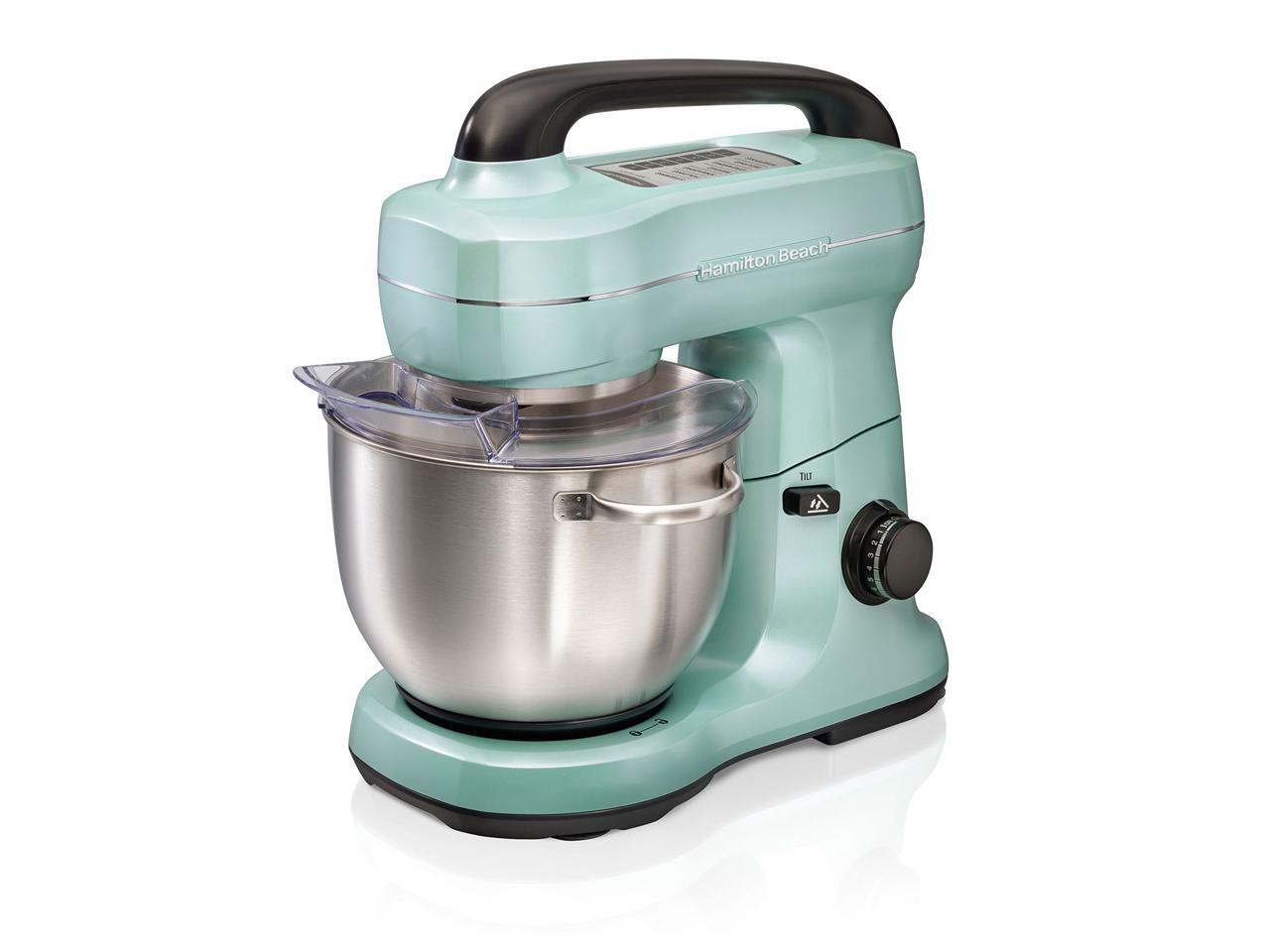 Hamilton Beach 63397 4 Quart 7 Speed Stand Mixer Aqua mixer, stand