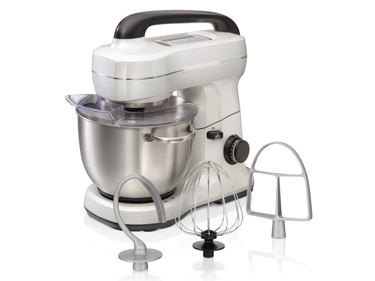 Hamilton Beach 63398 4 Quart 7 Speed Stand Mixer Pearly White mixer