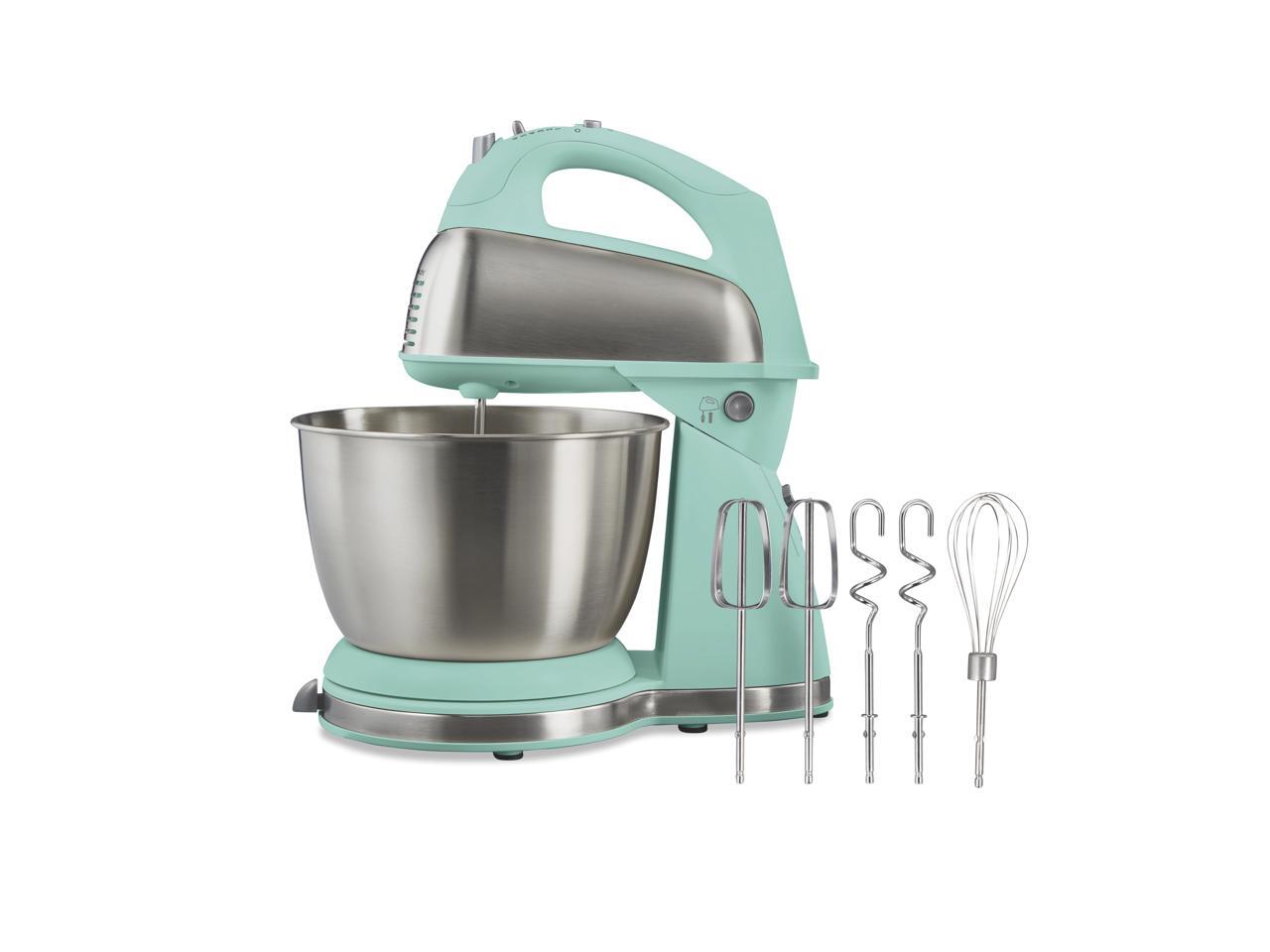 Hamilton Beach 64658 Classic 4 Quart 6 Speed Stand Mixer Aqua Blue