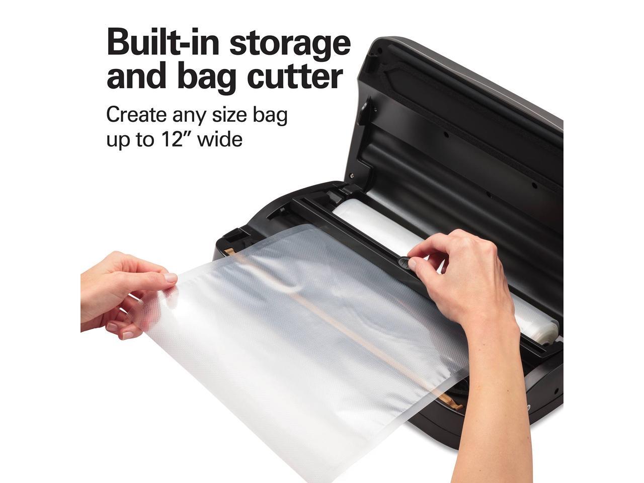 Hamilton Beach NutriFresh Vacuum Sealer Machine with Roll Cutter and