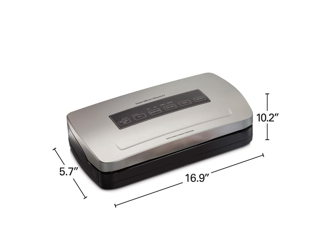 Hamilton Beach NutriFresh Vacuum Sealer Machine with Roll Cutter and