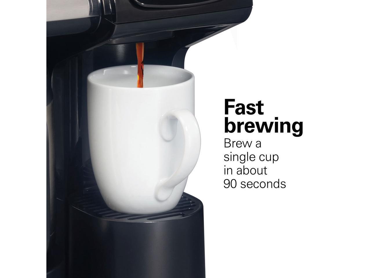 Hamilton Beach 49920 Black FlexBrew TRIO Coffee Maker with 12 Cup