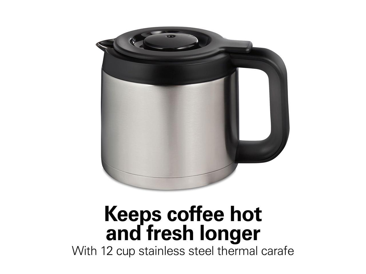 Hamilton Beach 49920 Black FlexBrew TRIO Coffee Maker with 12 Cup