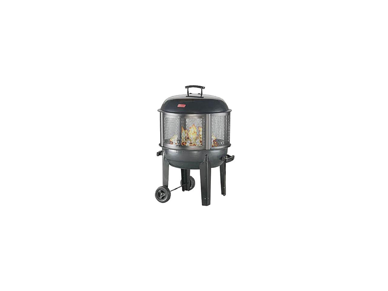 Coleman 5068 700 Patio Fireplace With, Coleman Fire Pit On Wheels