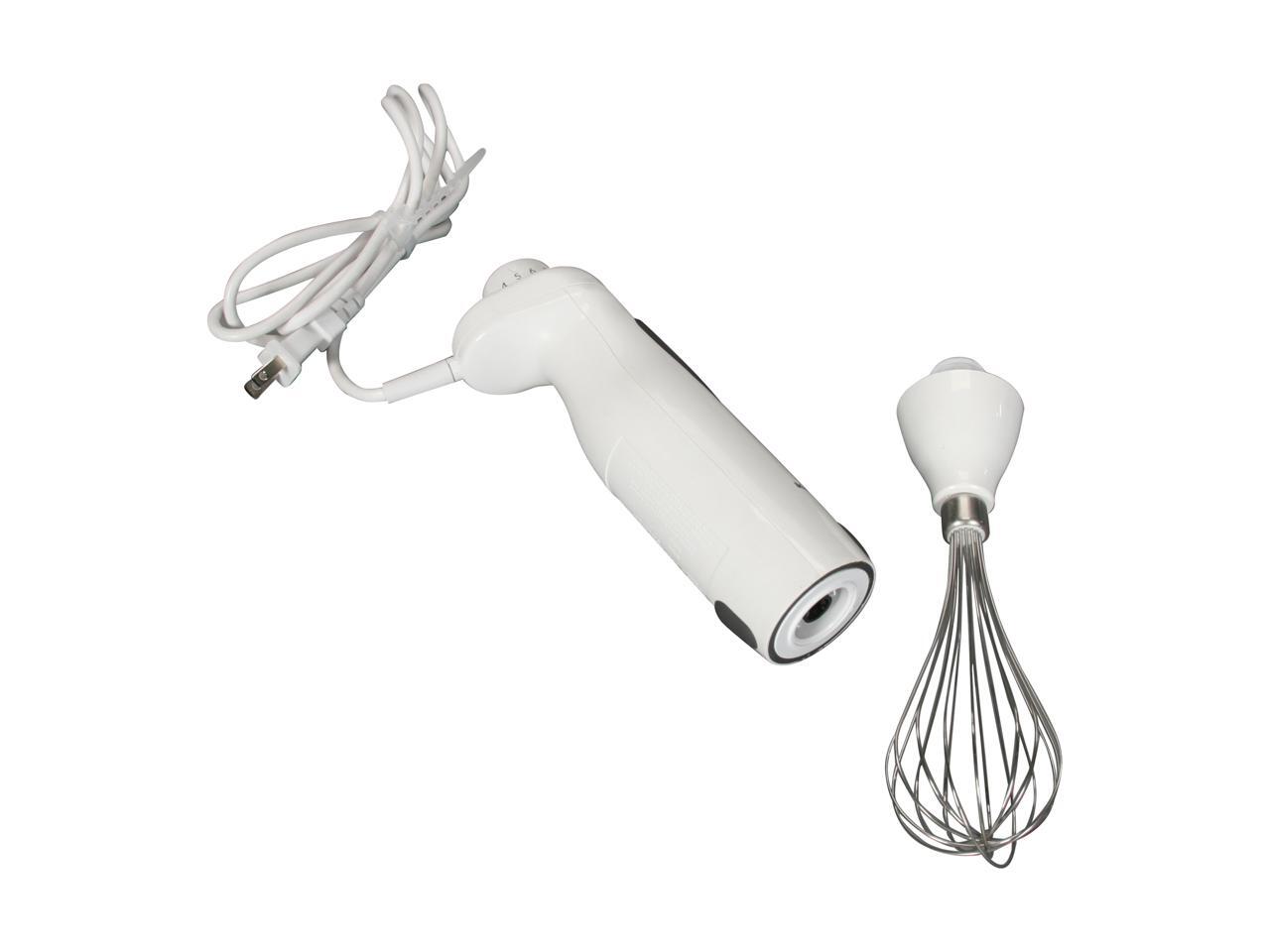 KitchenAid KHB300WH White Immersion Blender w/Attachments