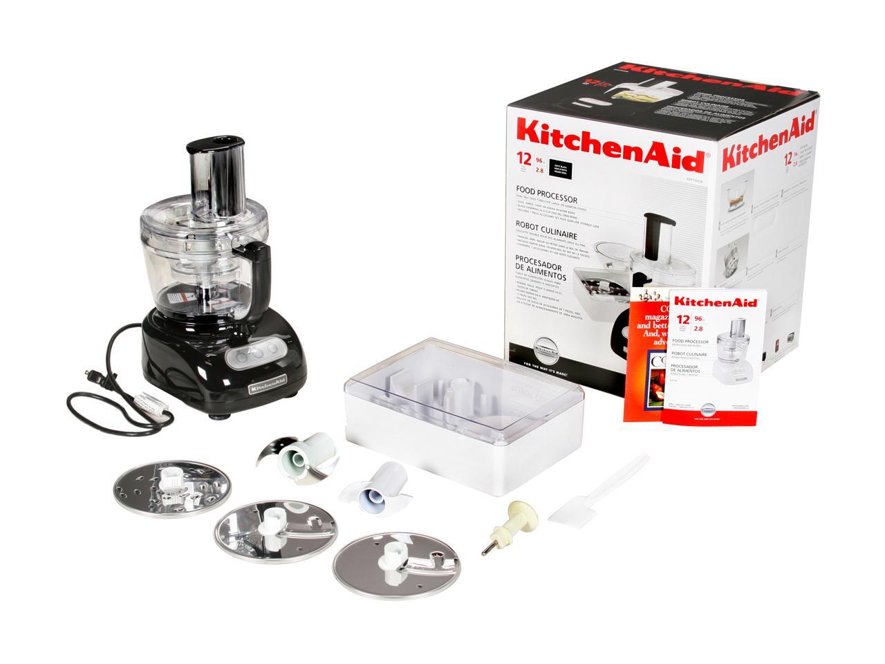 KitchenAid KFP750OB Onyx Black 12Cup Food Processor