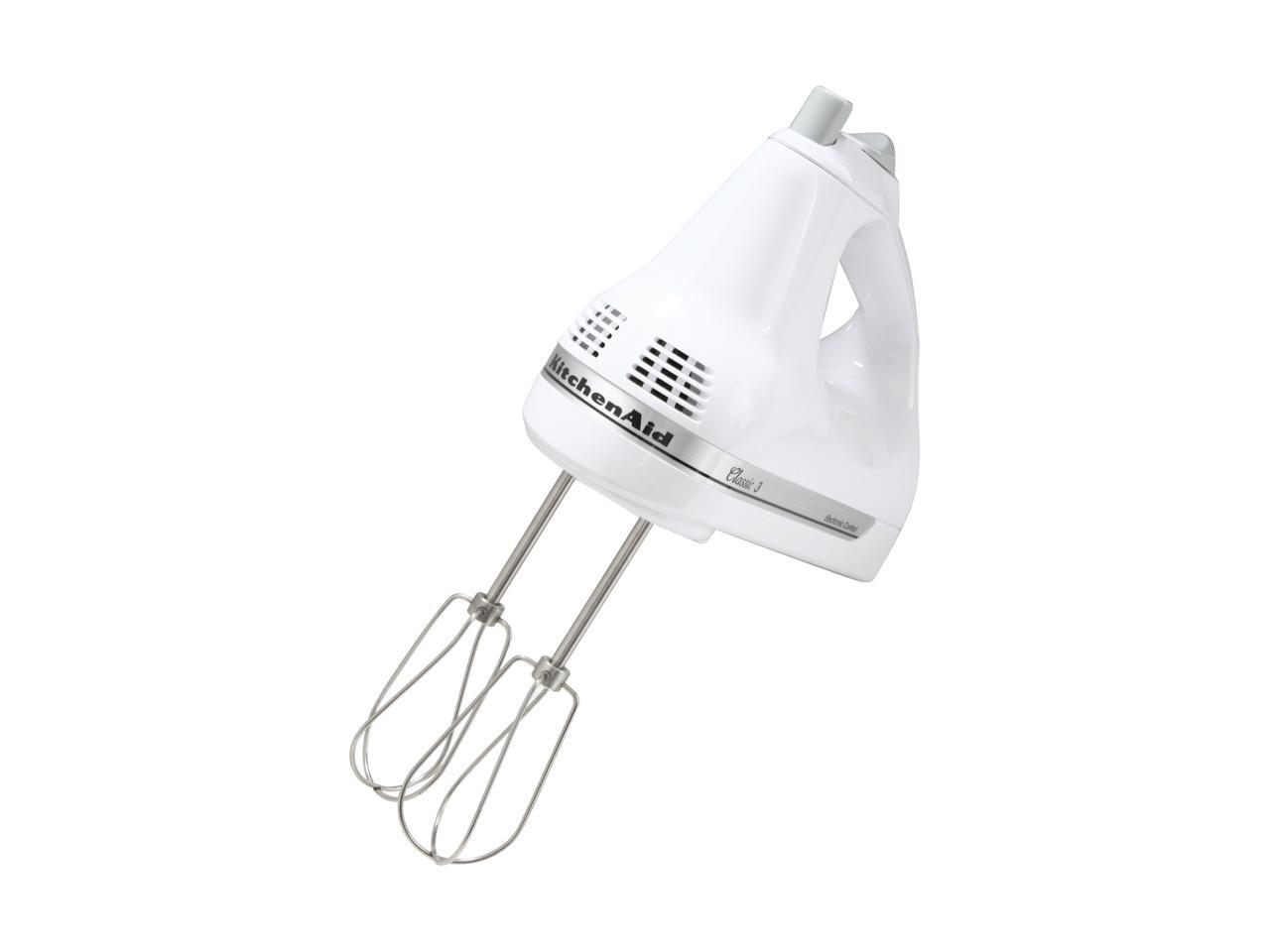KitchenAid KHM3WH 3Speed Classic Hand Mixer White