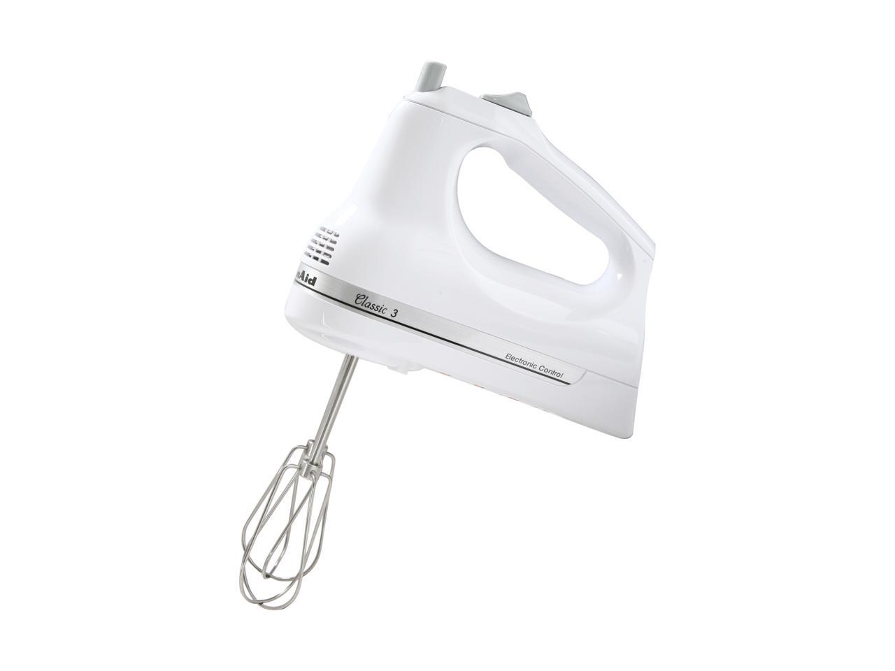 KitchenAid KHM3WH 3Speed Classic Hand Mixer White Newegg.ca