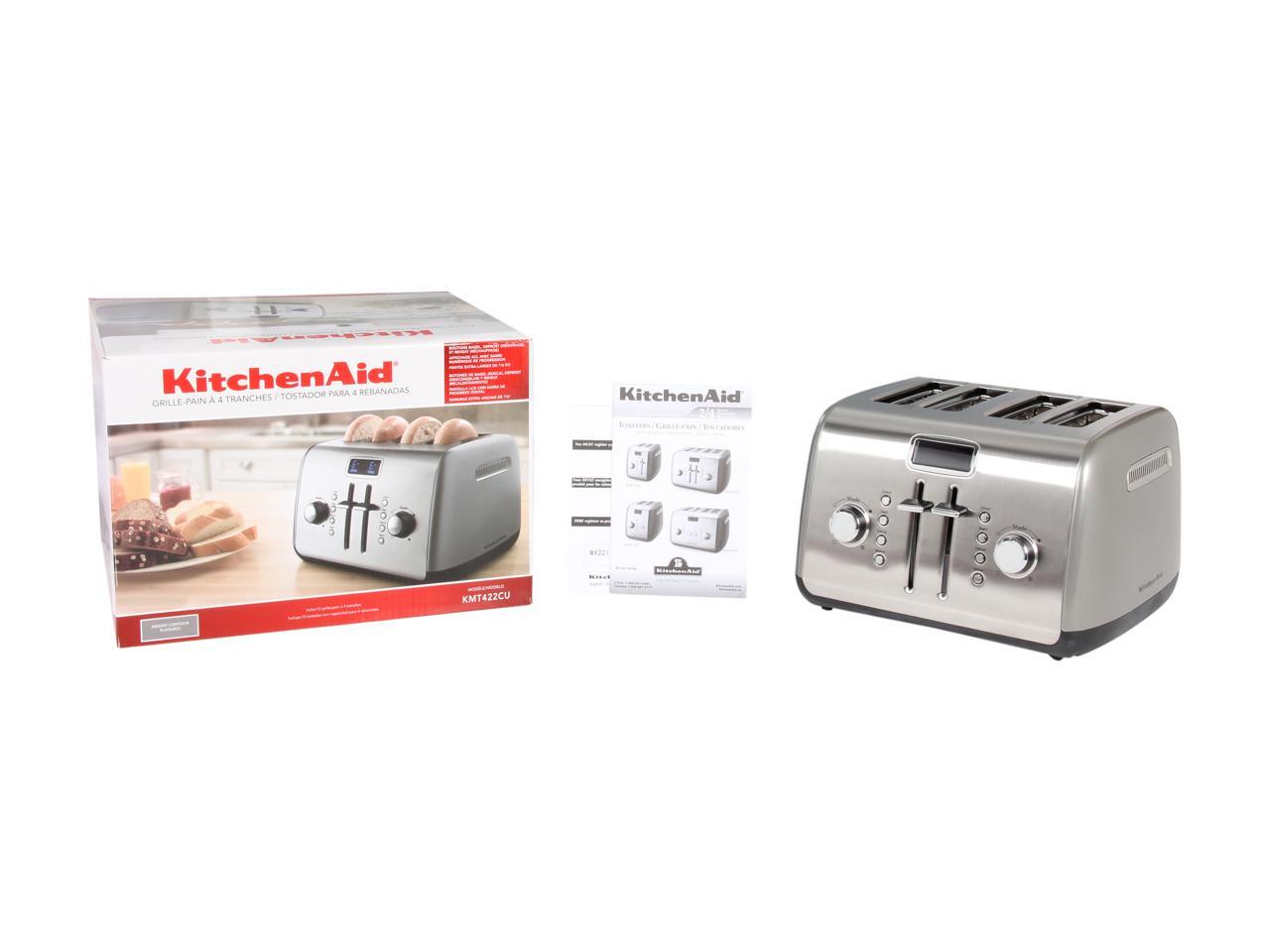 KitchenAid KMT422CU Contour Silver 4 Slice Toaster