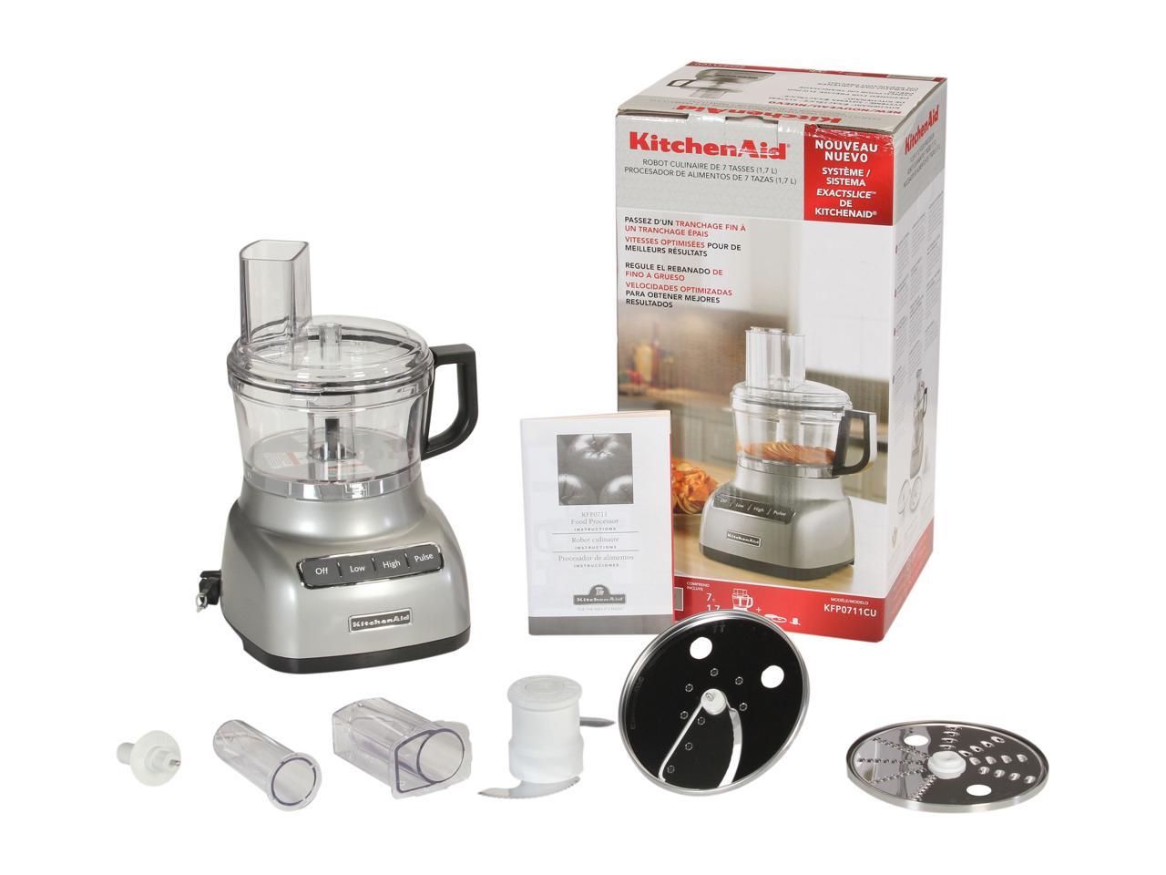 Kitchenaid Kfp0711cu Contour Silver 7 Cup Food Processor