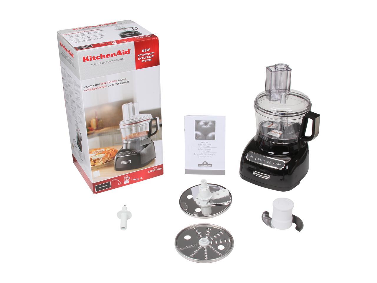 KitchenAid KFP0711OB Onyx Black 7Cup Food Processor with ExactSlice