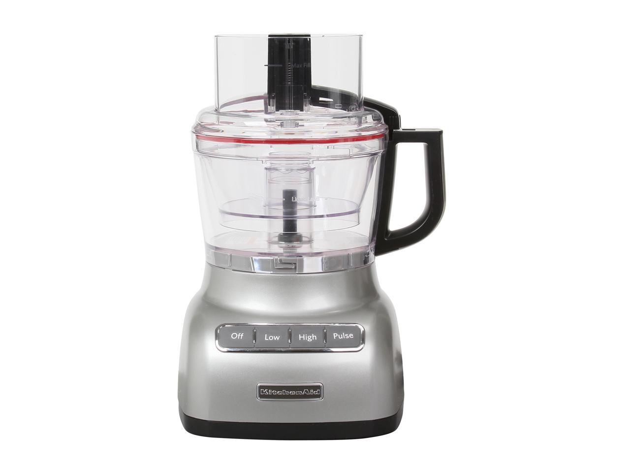 KitchenAid KFP0922CU Contour Silver 9-Cup Food Processor with ...