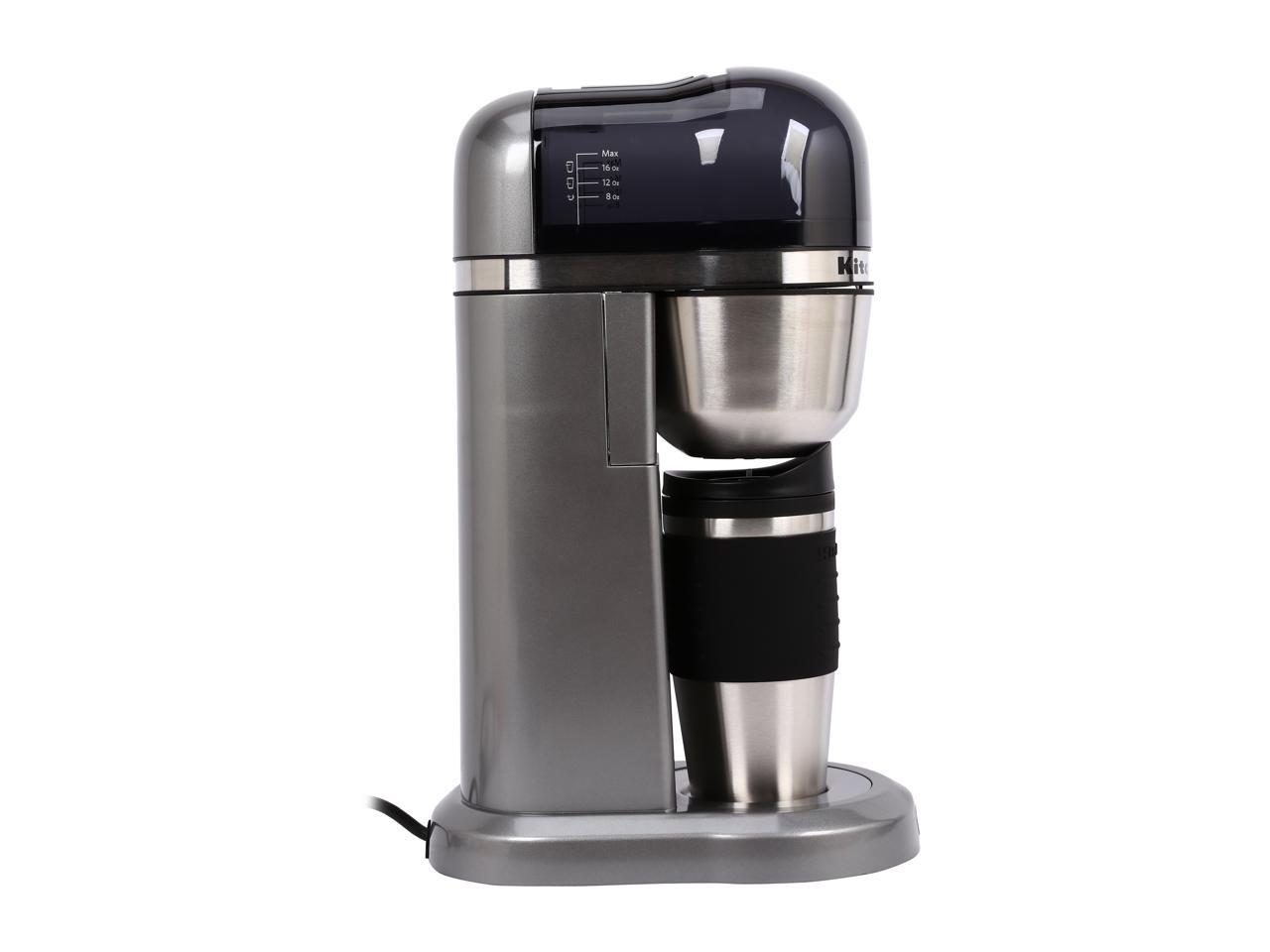 KitchenAid KCM0402CU Contour silver Personal Coffee Maker with ...