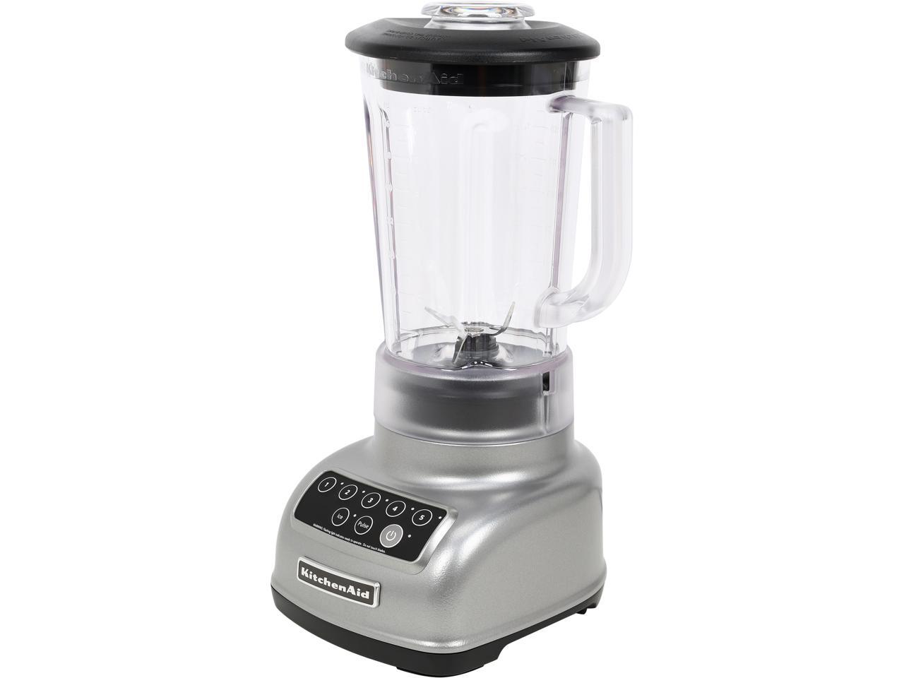 KitchenAid Die Cast Metal Base 5Speed 56 oz. Blender Silver KSB1570SL