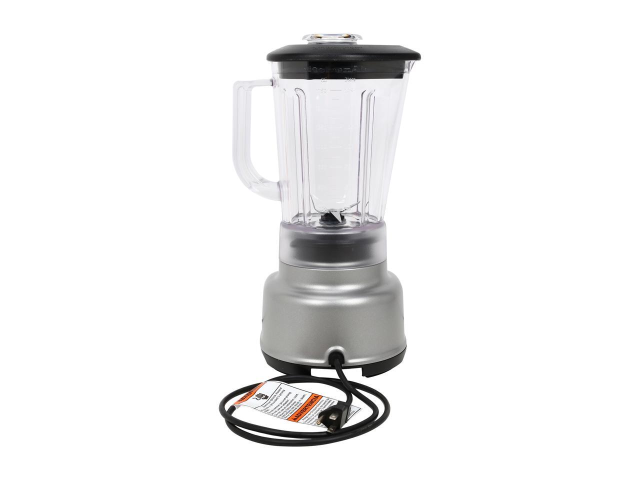 KitchenAid Die Cast Metal Base 5Speed 56 oz. Blender Silver KSB1570SL