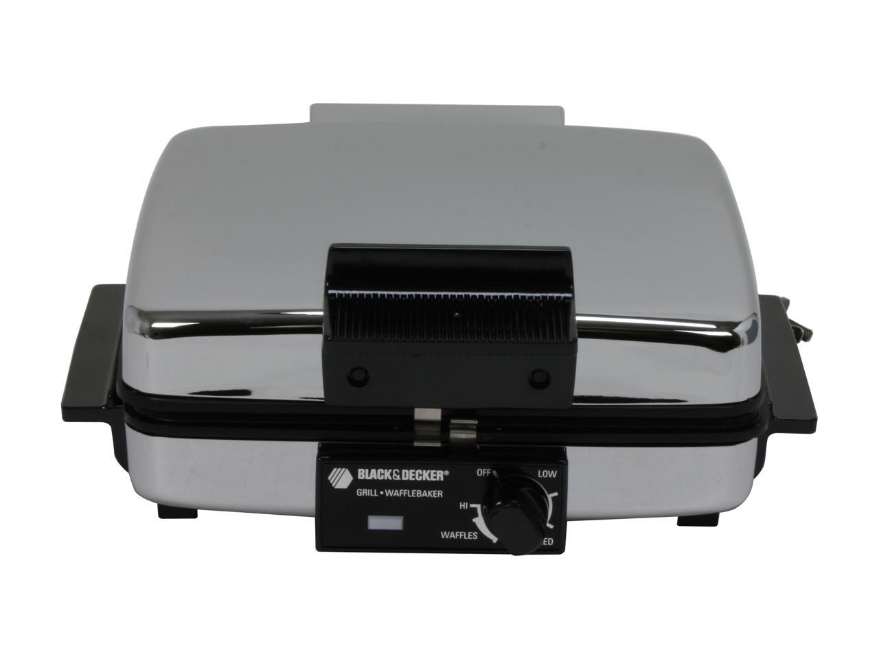 Black & Decker G48TD Stainless Steel Grill & Waffle baker