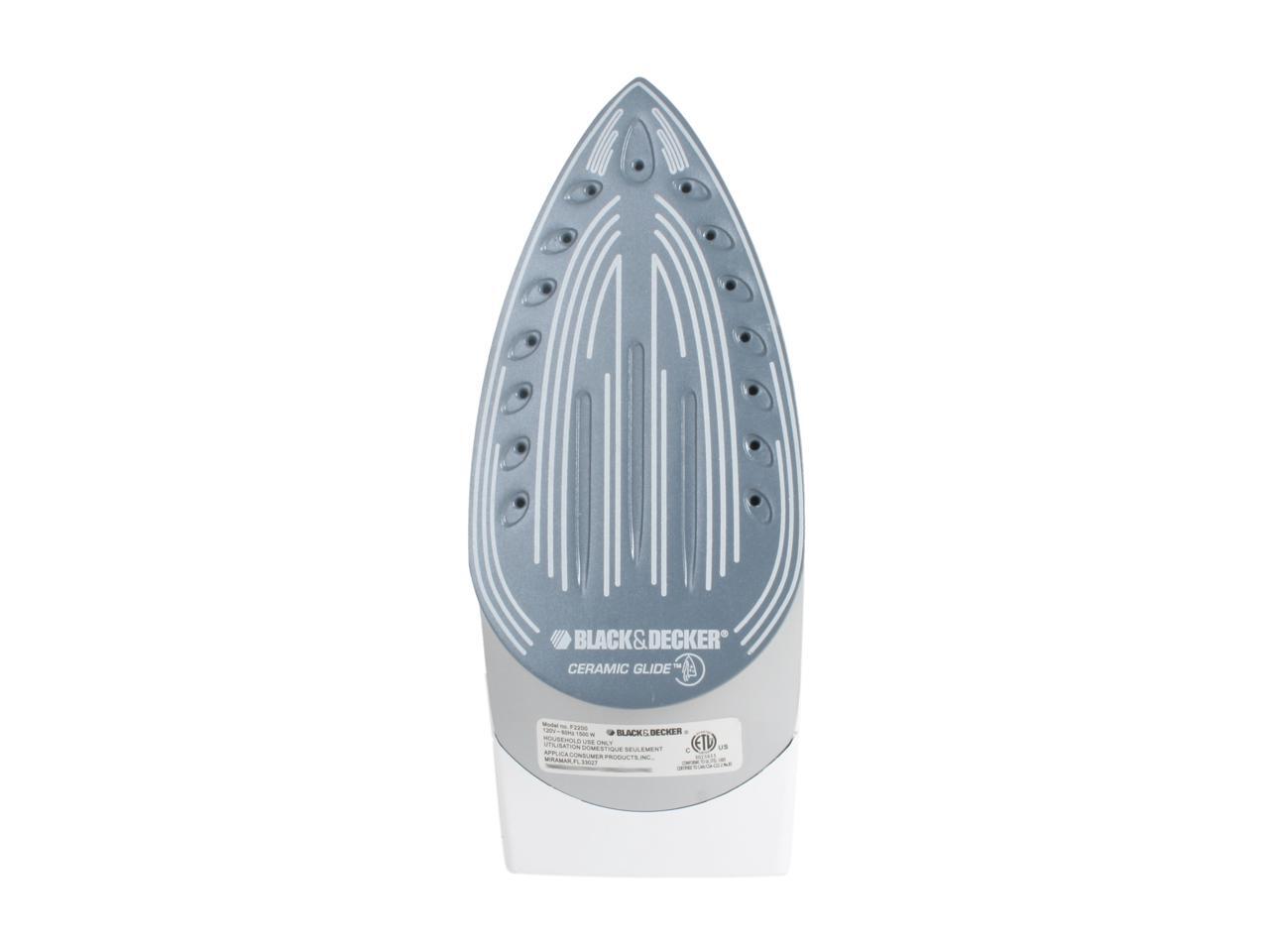 Black & Decker F2200 Steam Advantage Iron White Newegg.ca